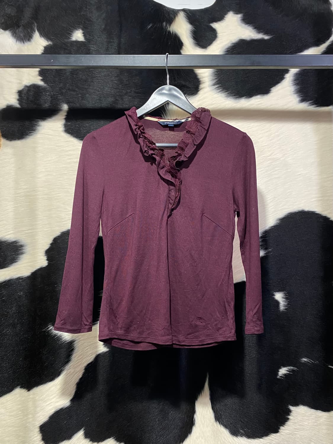 Burberry 레이스 프릴 7부 슬리브 상품이미지2