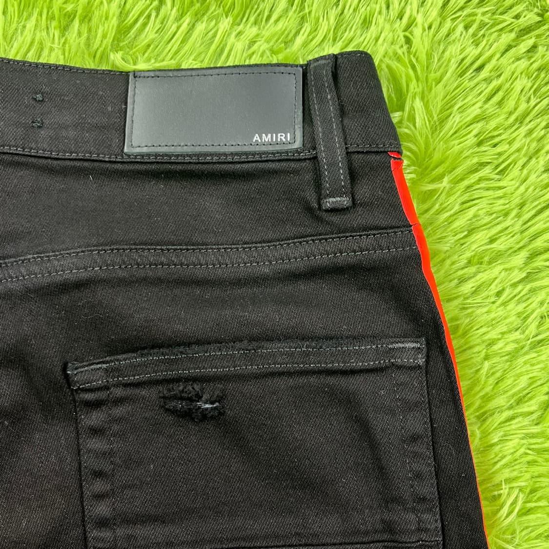 [30] AMIRI 아미리 사이드 스트라이프 진 레드 상품이미지8