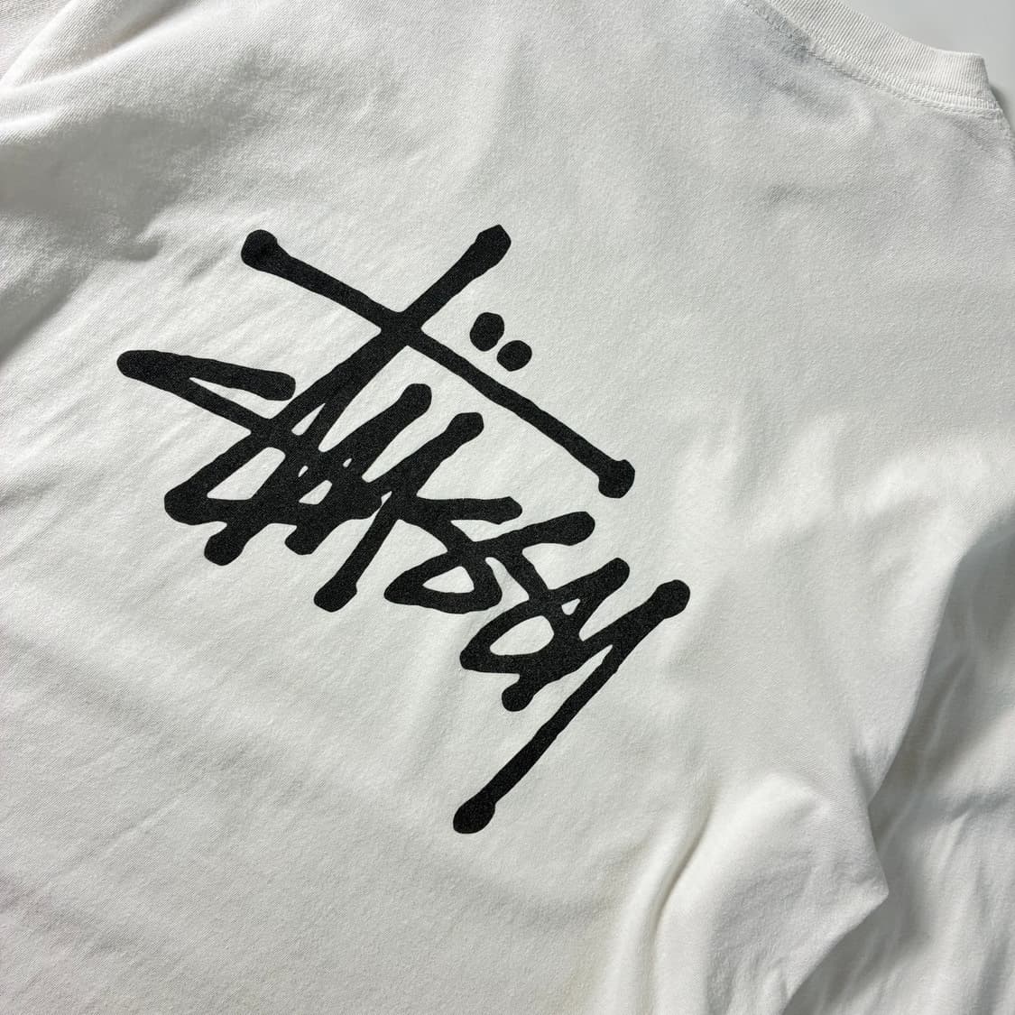 Stussy  스투시 베이직 로고 화이트 롱슬리브 티셔츠  상품이미지2