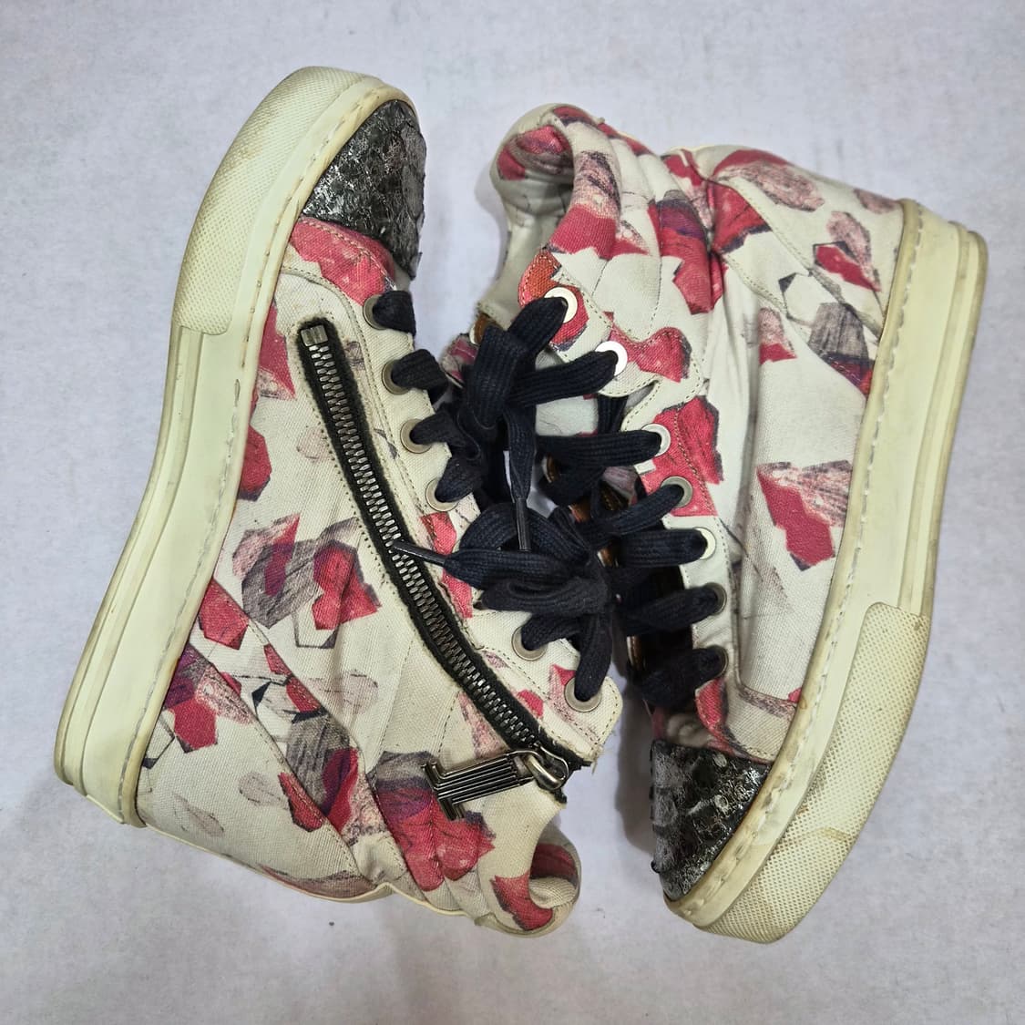 랑방 컬렉션 플로럴 파이톤 하이탑 스니커즈 상품이미지2