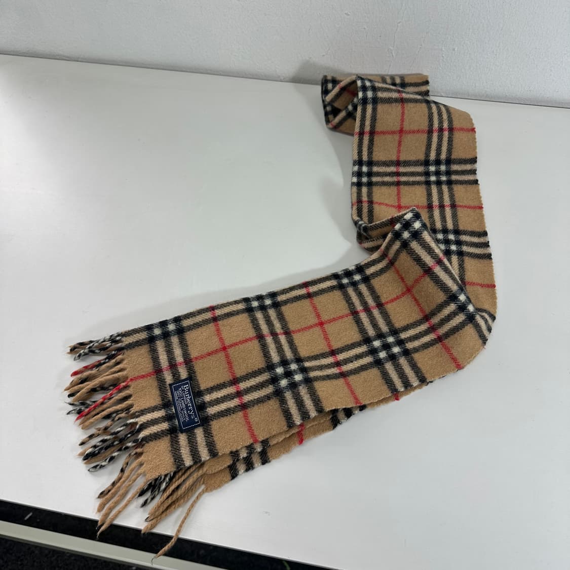 우먼OS 버버리 노바체크 램스울 쁘띠 머플러 상품이미지3