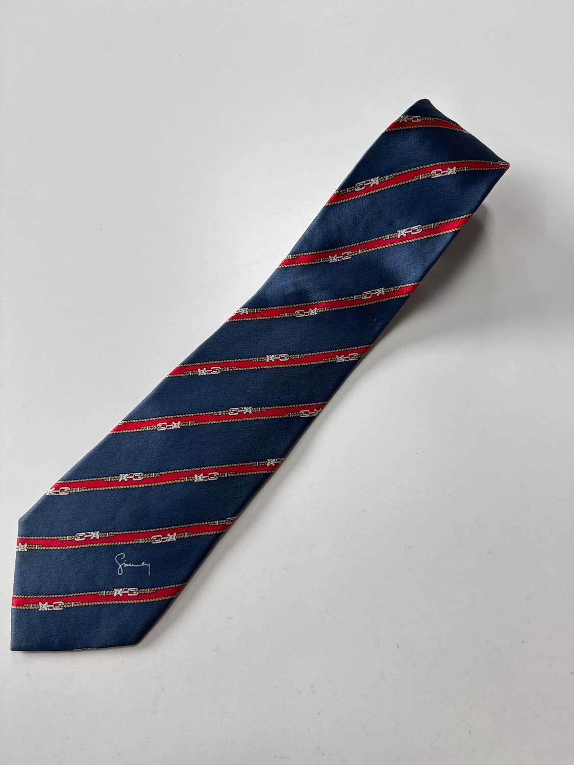 지방시 (GIVENCHI) 명품 실크 넥타이 8.2cm 상품이미지1