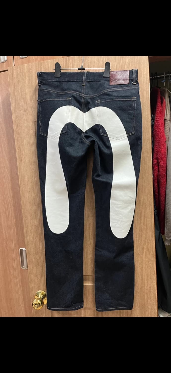 에비수 백로고 데님 팬츠 상품이미지1