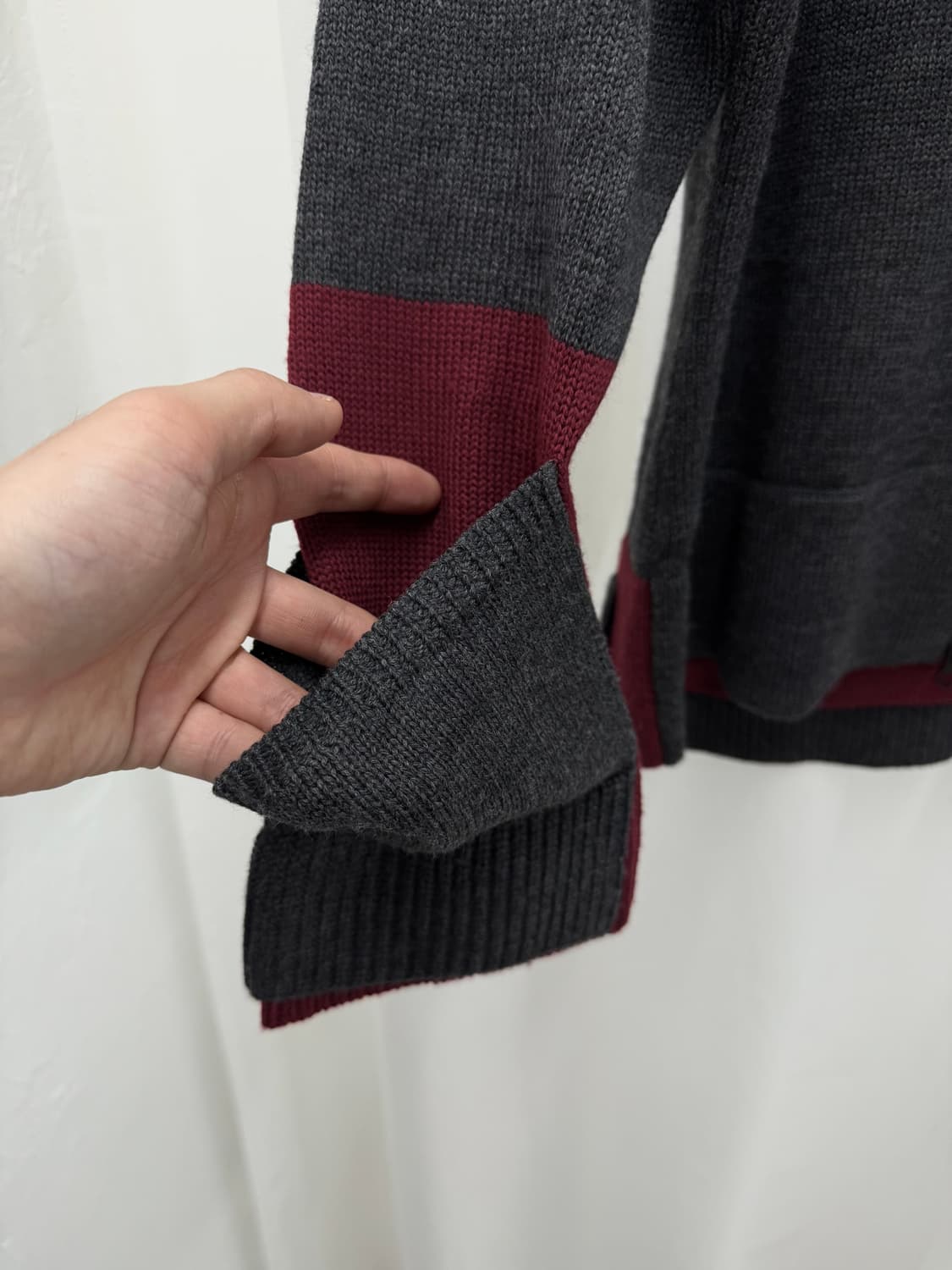 brocken ridge 레이어드 하이넥 니트집업 상품이미지4