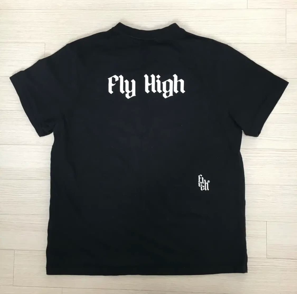 페치선데이 로고 반팔 티셔츠 블랙 상품이미지2