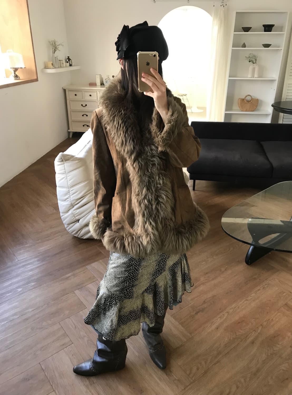 vintage shearling jacket 상품이미지5