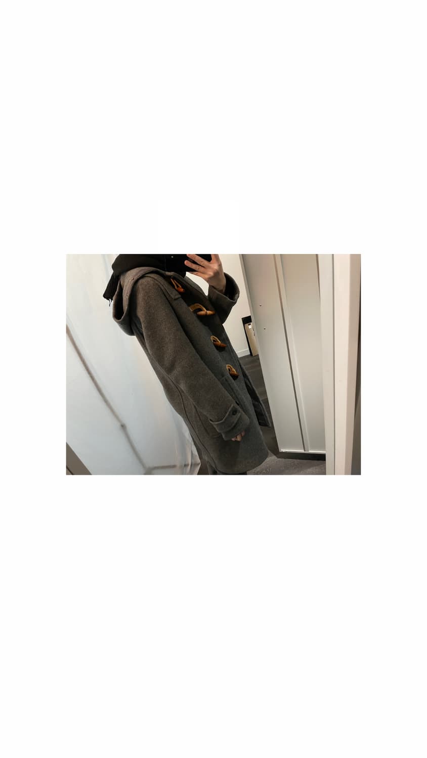 Gray Duffle Coat 상품이미지2