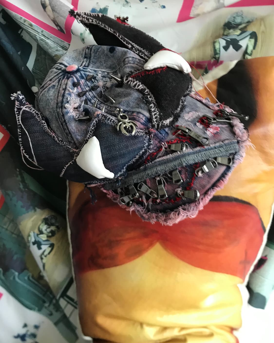 Blood washing dark horn zipper cap 상품이미지1