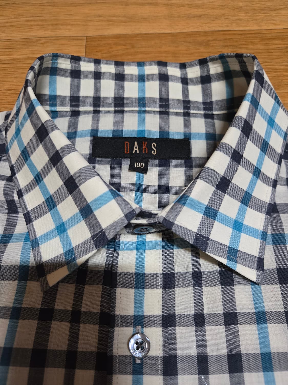 닥스 남성 모 체크 반팔셔츠(100사이즈) 상품이미지5