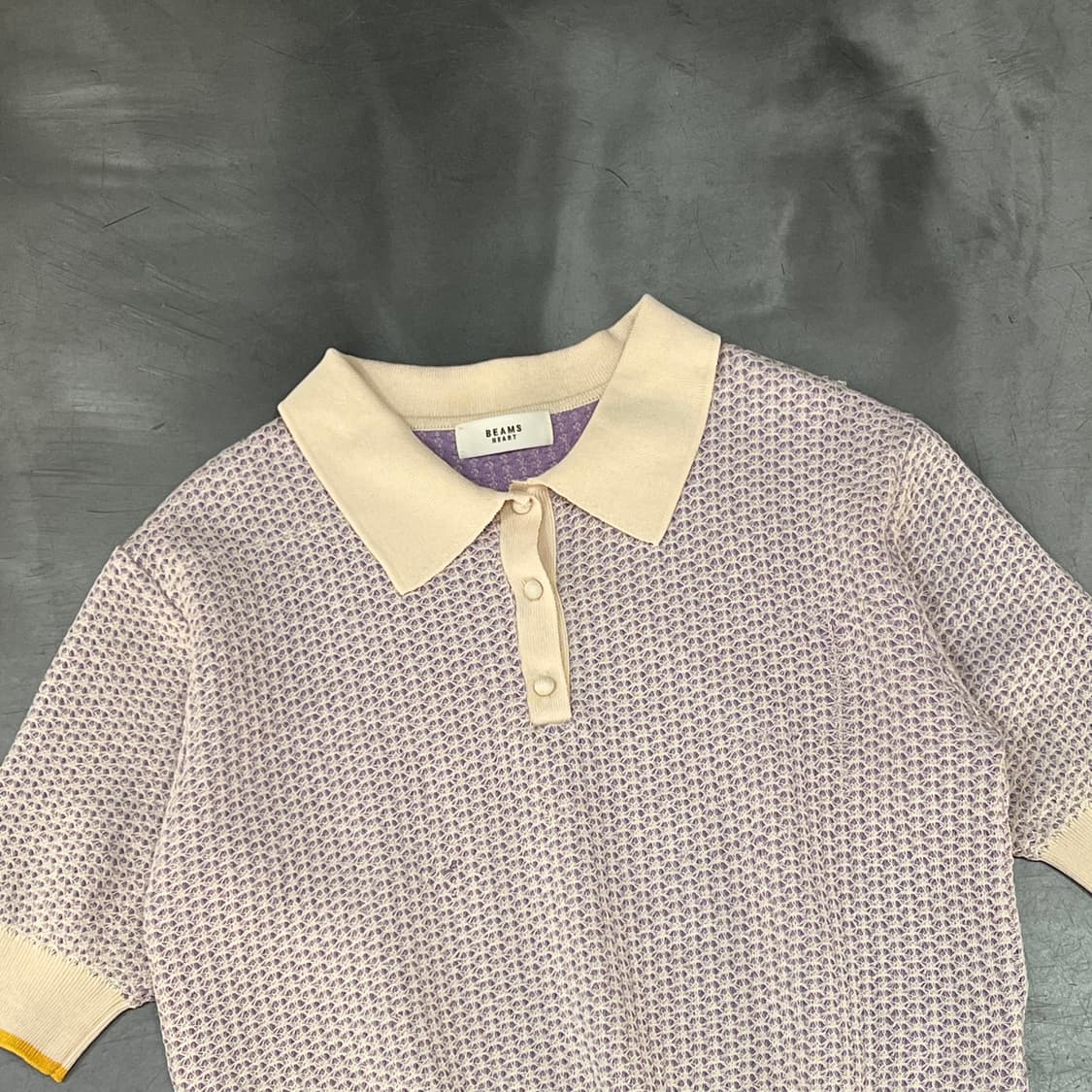  빔즈 패턴 하프 카라니트 y16009 상품이미지3