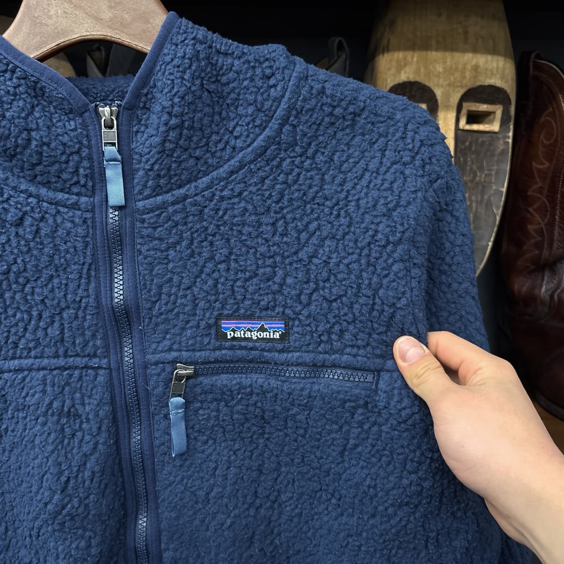 90s 파타고니아 클래식 레트로 파일 플리스 후드 집업 N360 상품이미지5