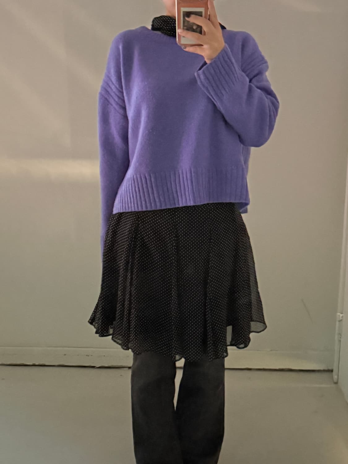 일본빈티지 라벤더 니트  상품이미지1