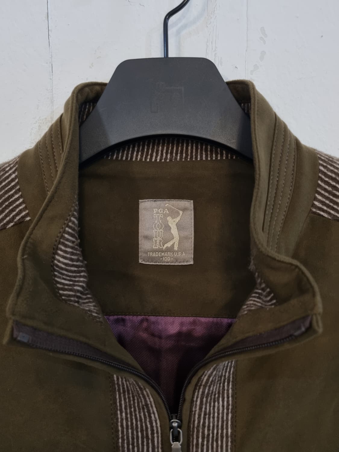 PGA TOUR 남성 스웨이드 자켓 100/실측105 상품이미지6