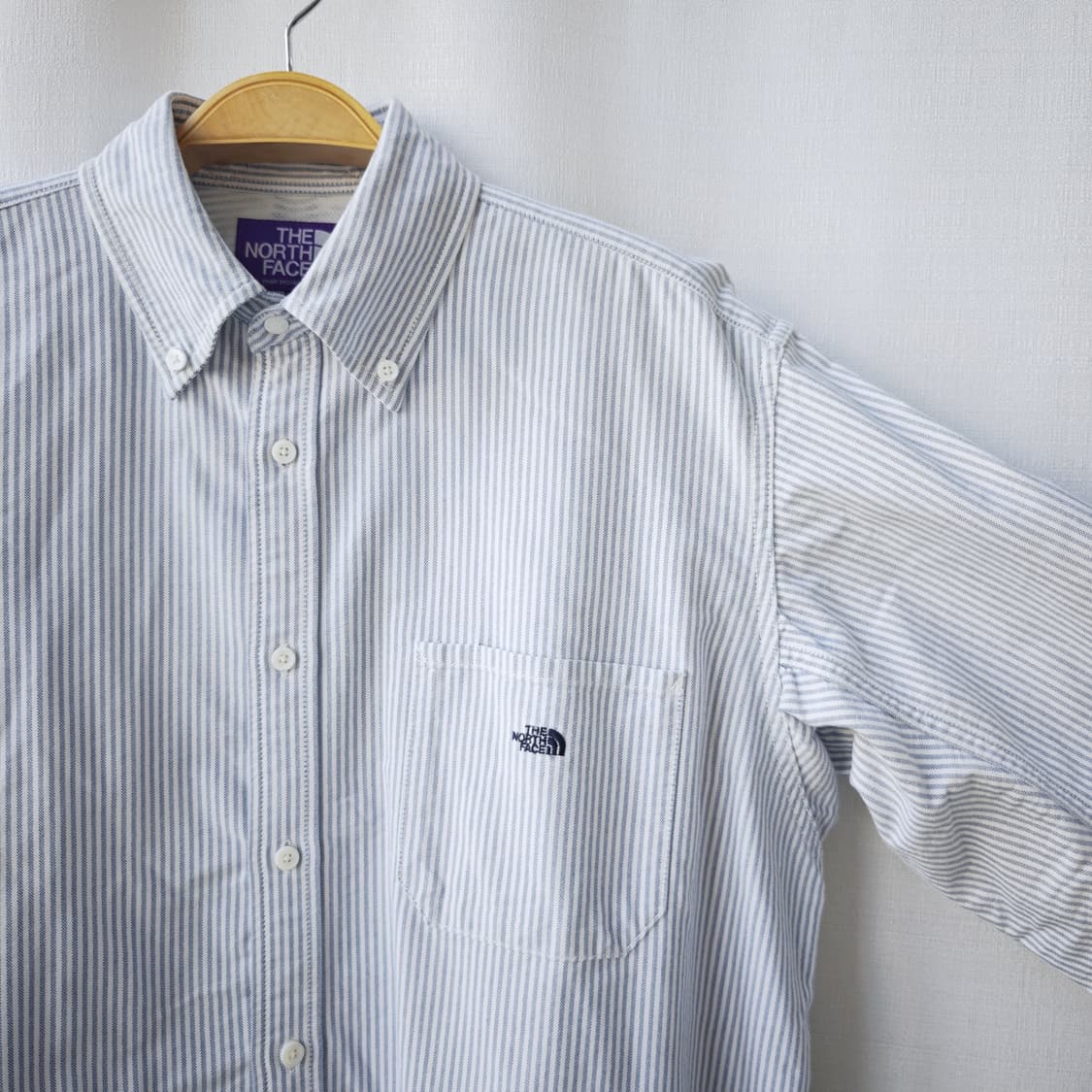 노스페이스 나나미카 퍼플 라벨 스트라이프 옥스포드 셔츠 블루 M 상품이미지2