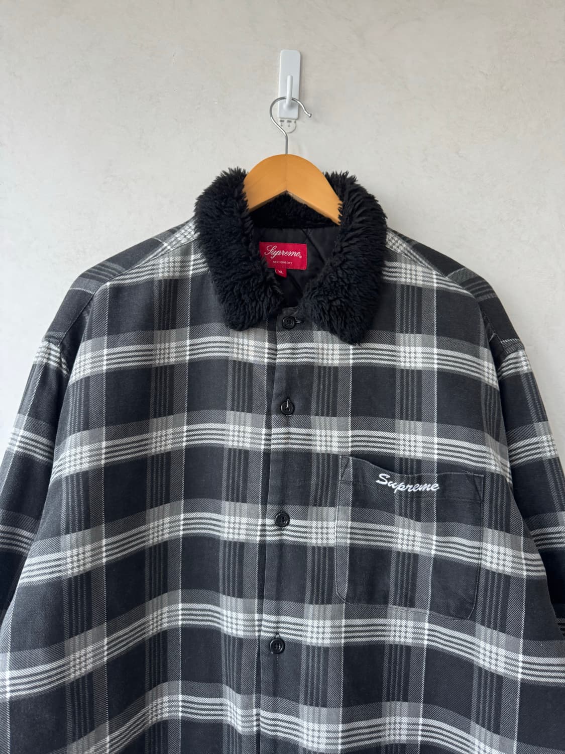 Fw21 슈프림 Faux Fur 퀼티드 셔츠 상품이미지3