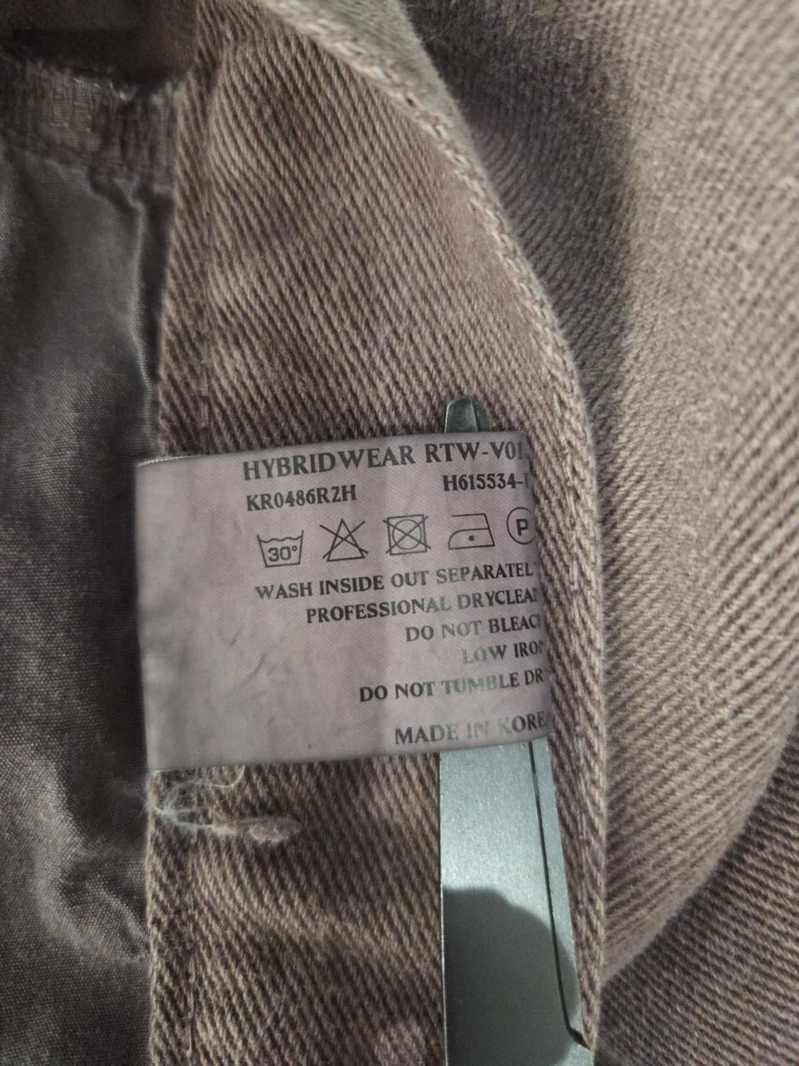 AFTER PRAY 애프터프레이 커브드 절개 와이드 데님 상품이미지9