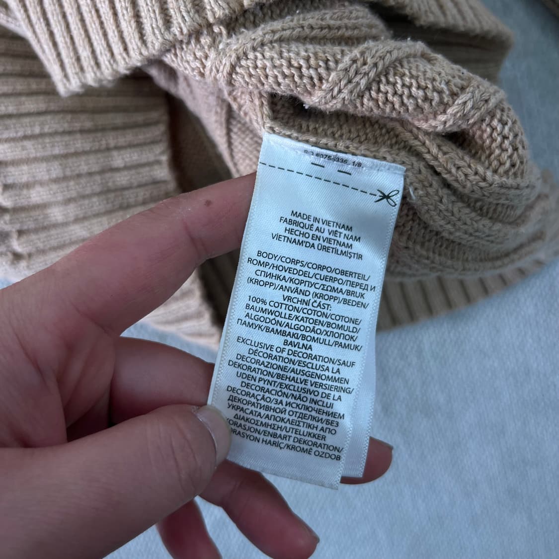 W95 폴로랄프로렌 꽈배기 베이지 니트 상품이미지6