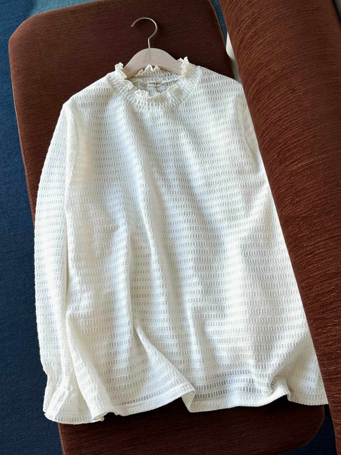 Shirred finish design stretched top 상품이미지3