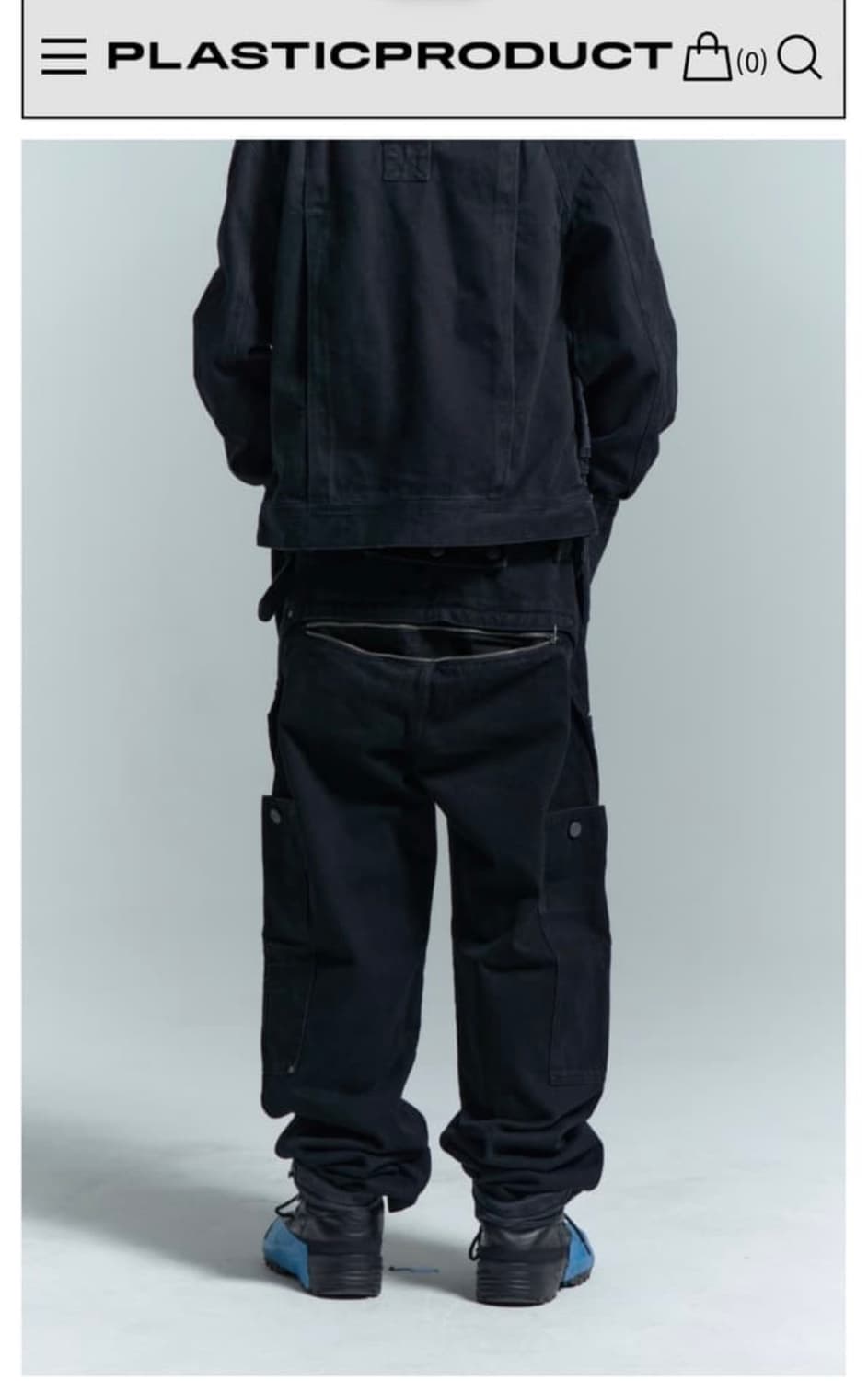 구매) 플라스틱 프로덕트 hip zip pocket pants M 상품이미지1