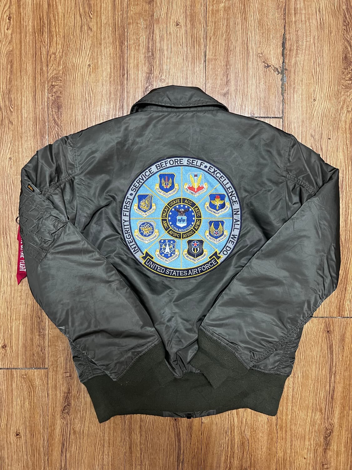 알파인더스트리 CWU-45P 카키 항공 점퍼 XL 상품이미지2