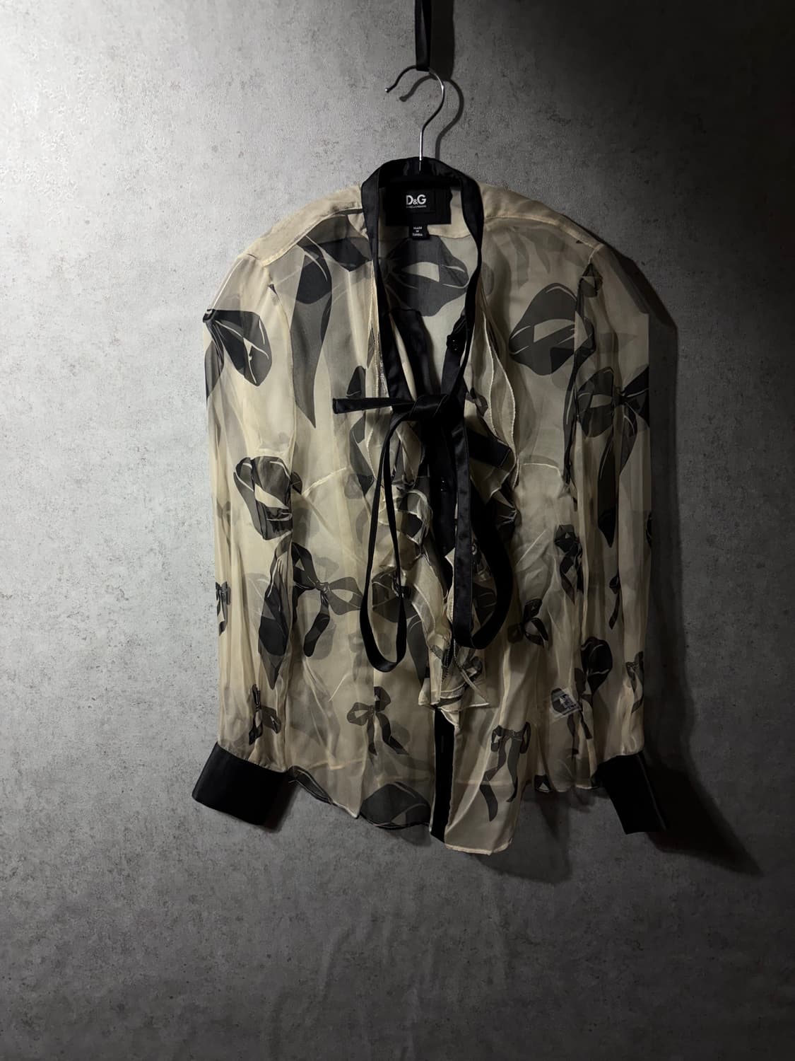 돌체앤가바나 리본 시스루 셔츠 상품이미지2