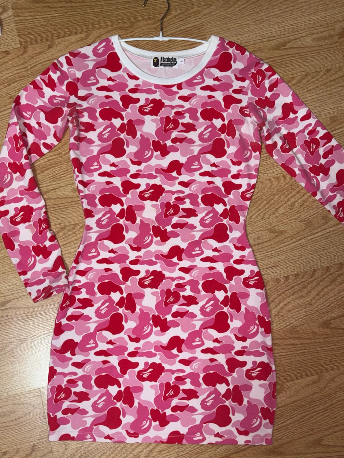 베이프 abc 카모 롱슬리브 원피스 상품이미지2