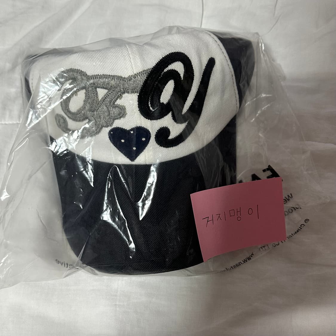 무신사 팬시클럽 블록 볼캡 네이비 상품이미지7