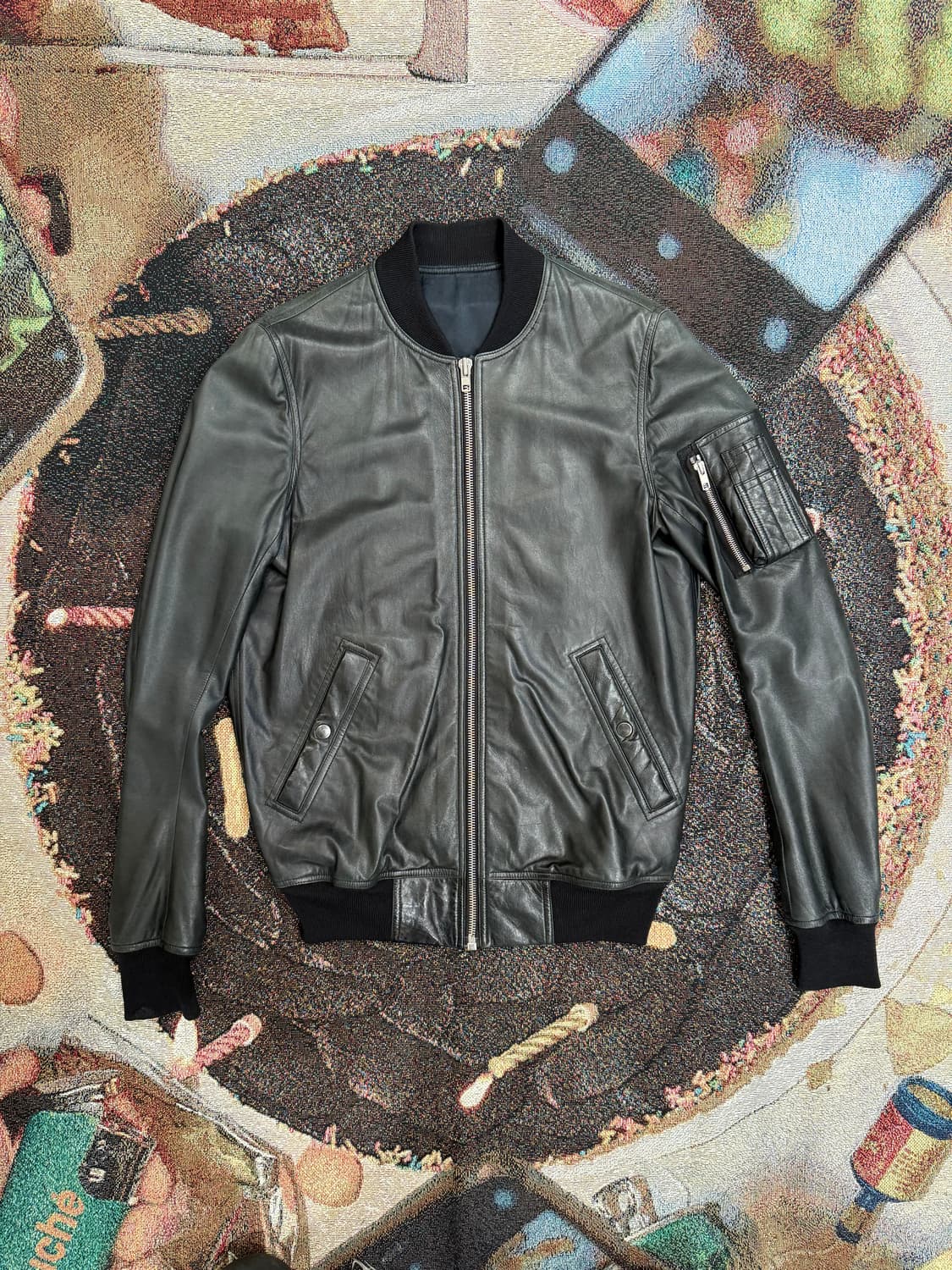 릭오웬스 양가죽 봄버 자켓  상품이미지1