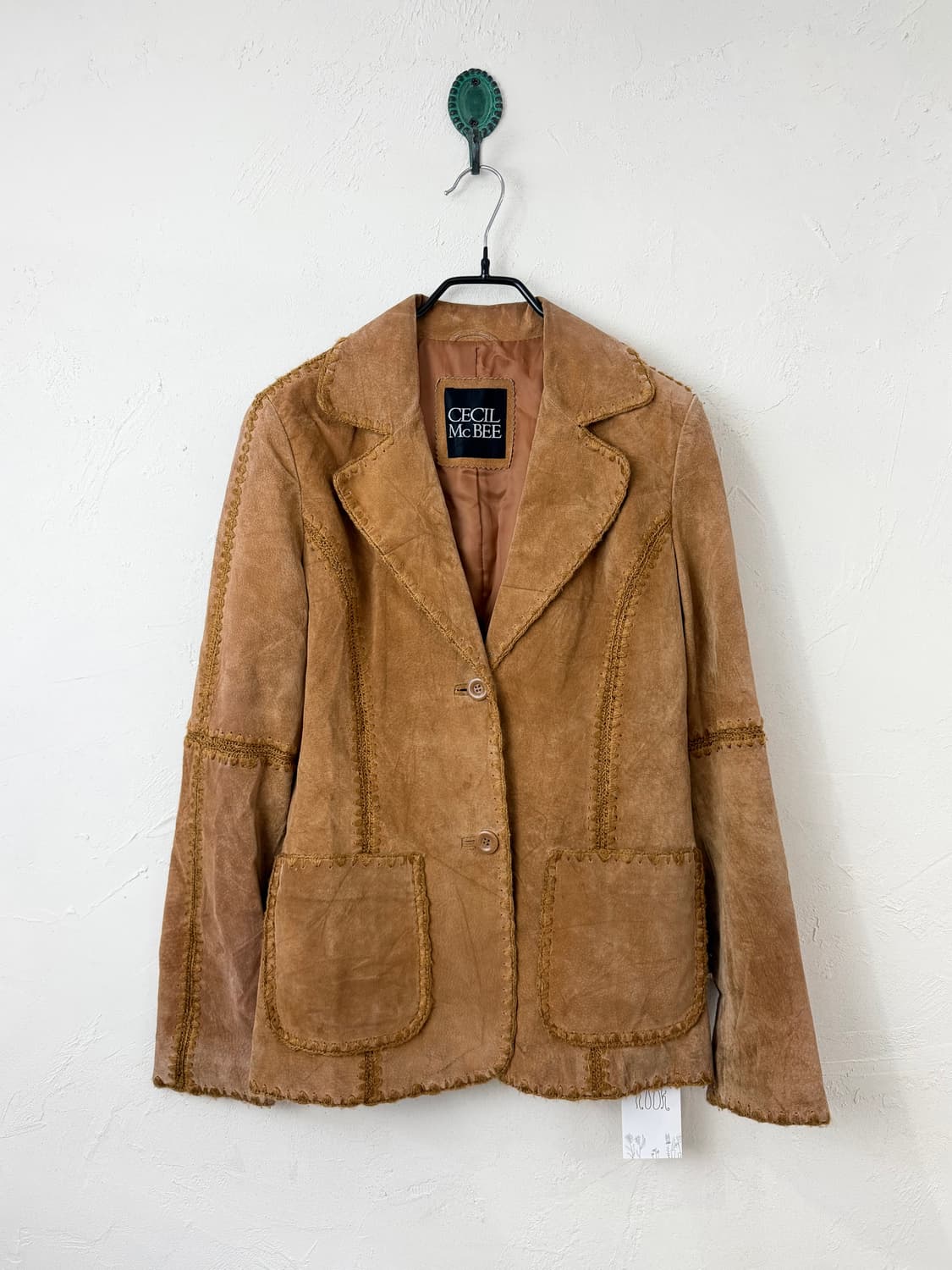 CECIL McBEE 크로셰 레더 자켓 상품이미지1