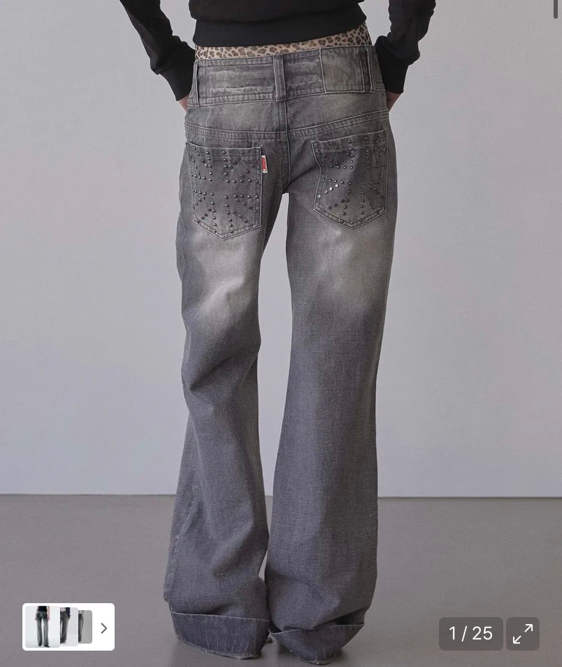 스컬프터 유니언잭 데님 그레이 m 상품이미지1