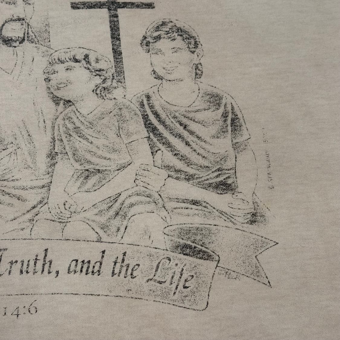 빈티지 00s Jesus 지저스 티셔츠 상품이미지4