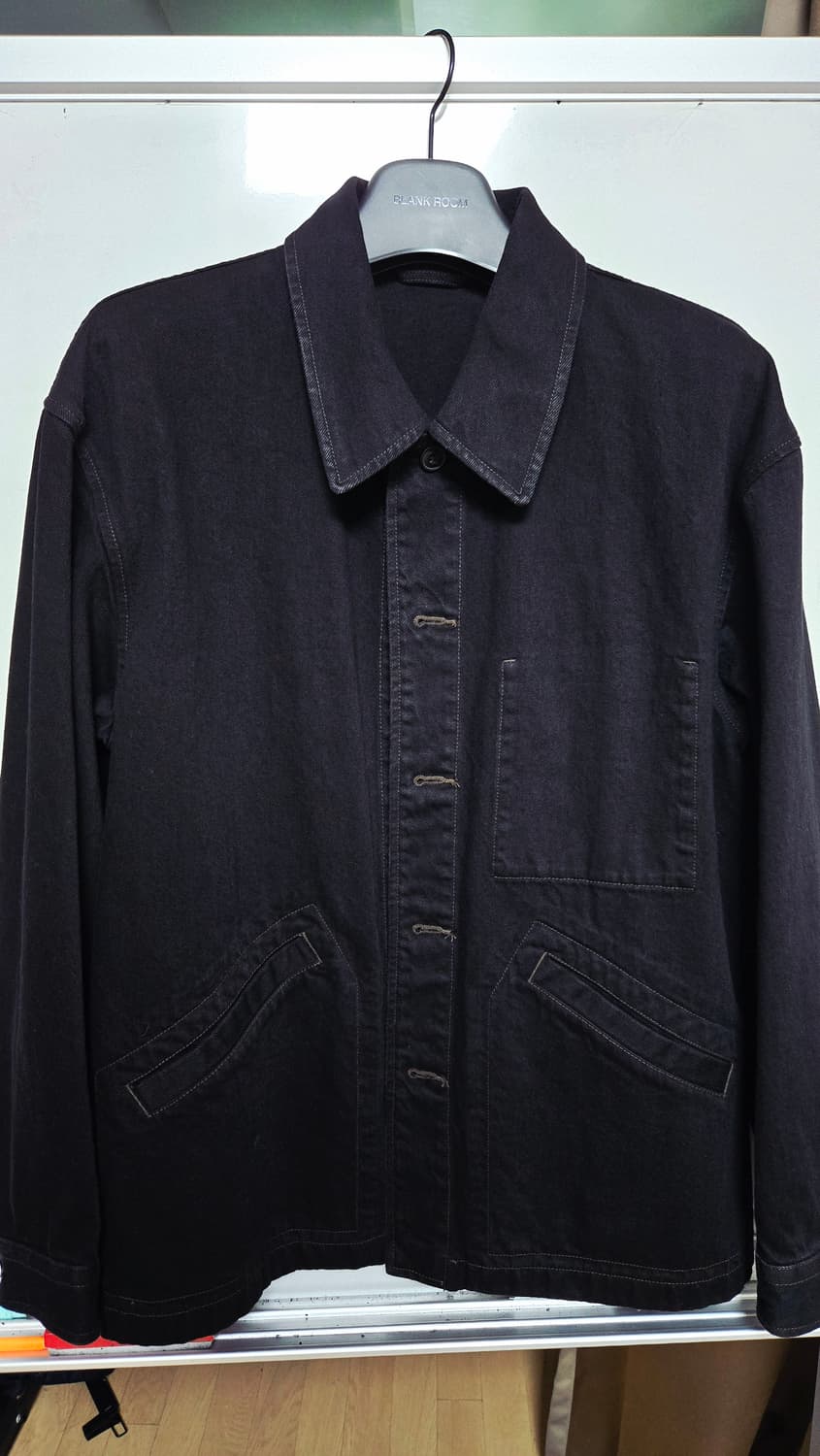 유니클로U 오버사이즈 데님자켓 블랙 L 르메르 상품이미지2
