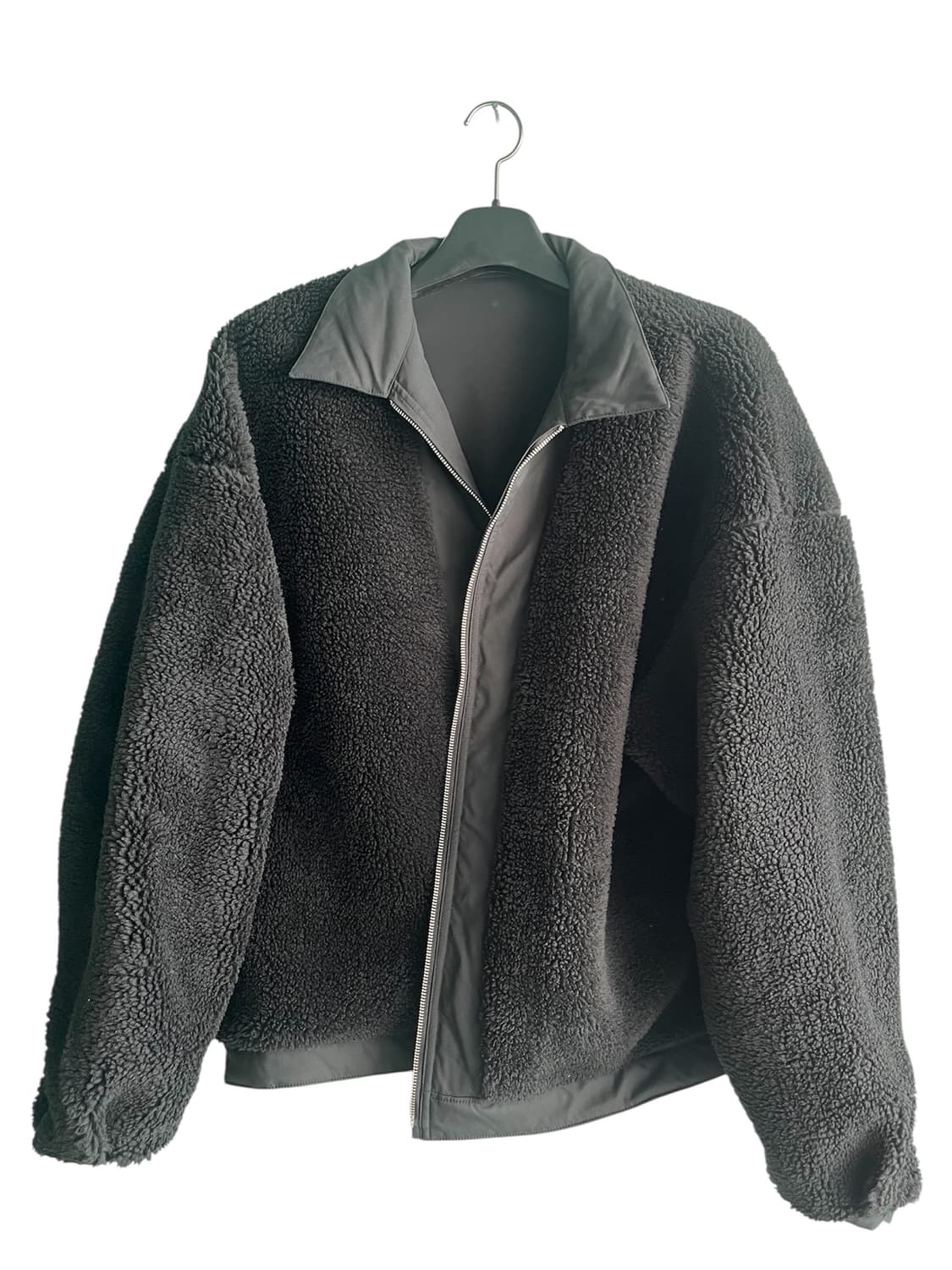 [L] INTODUSK 시어링 워크봄버자켓 블랙 상품이미지3