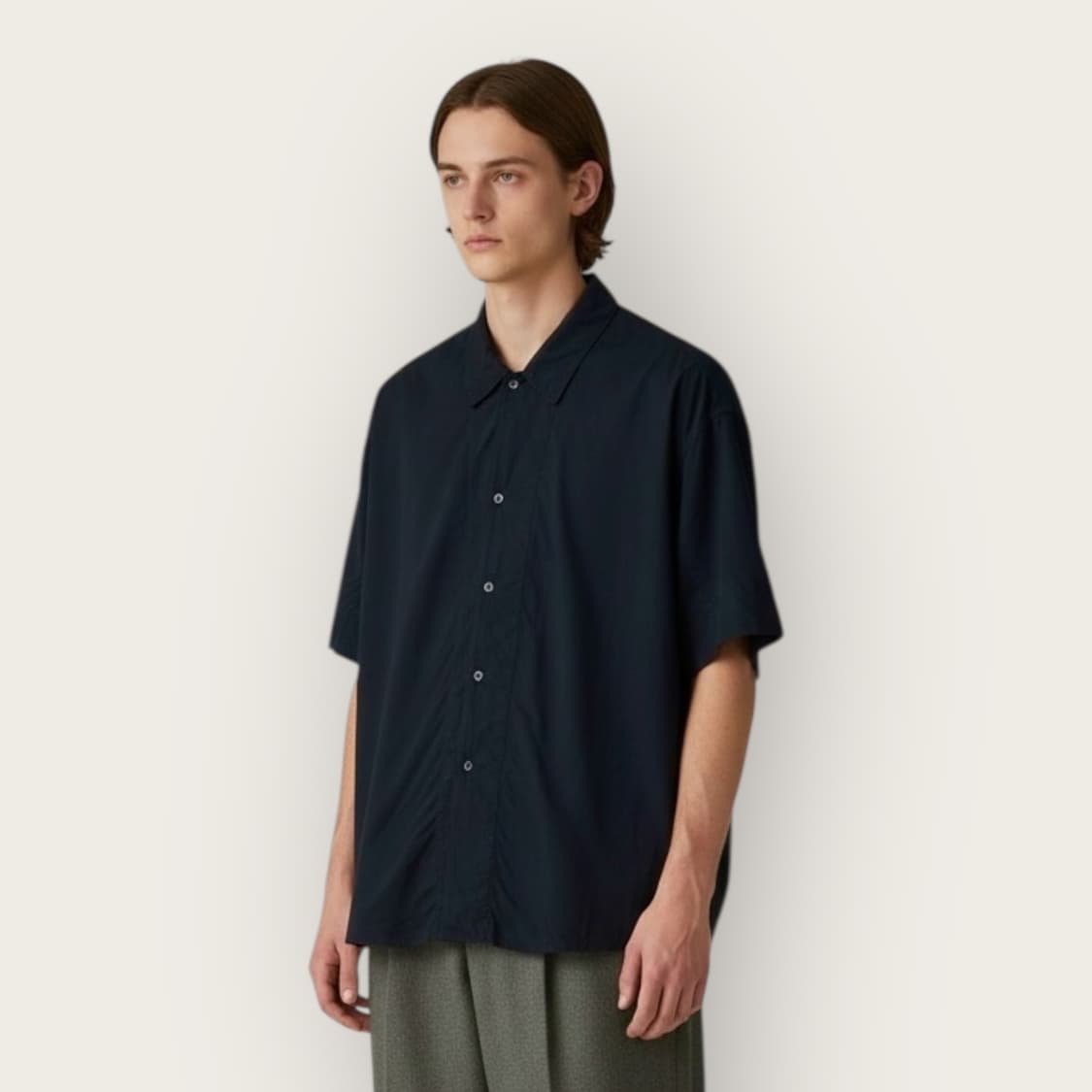 100~105/ 르메르 컨버터블 Seam 오버사이즈 실크 셔츠 상품이미지1