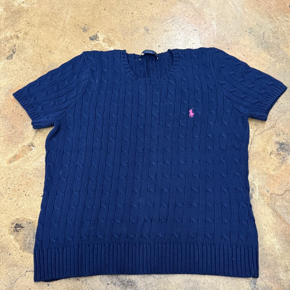 폴로 랄프로렌 스포츠 네이비 반팔 니트 상품이미지2
