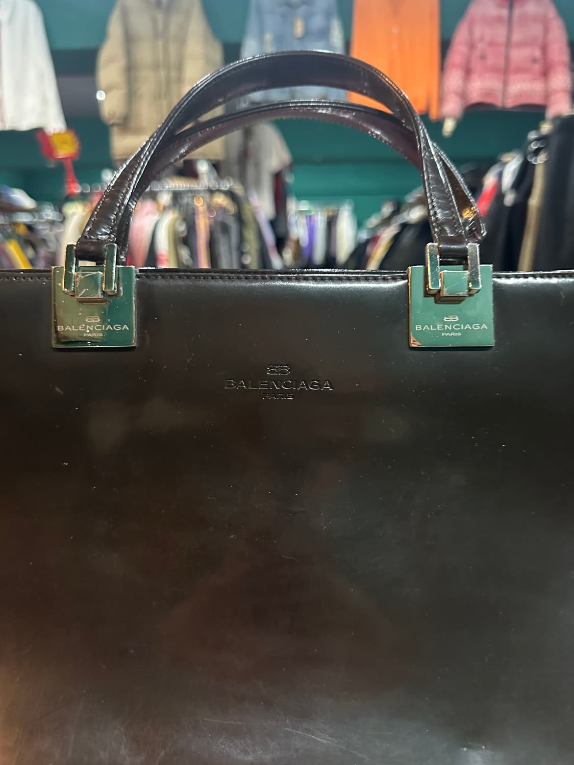 발렌시아가 가죽 토드백 상품이미지2