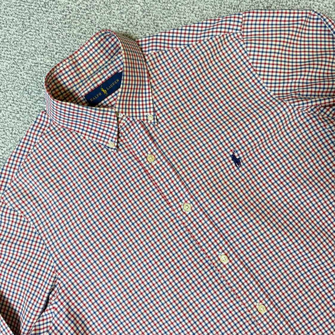 폴로 랄프로렌 체크 셔츠 남성용 M 상품이미지1