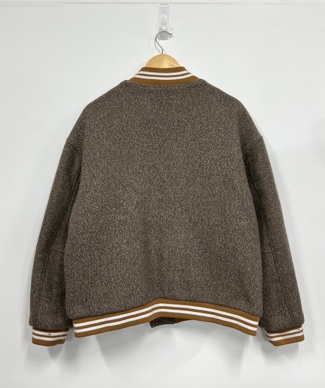 고고싱 인디언 패치 브라운 모직 스타디움 바시티 자켓 상품이미지6