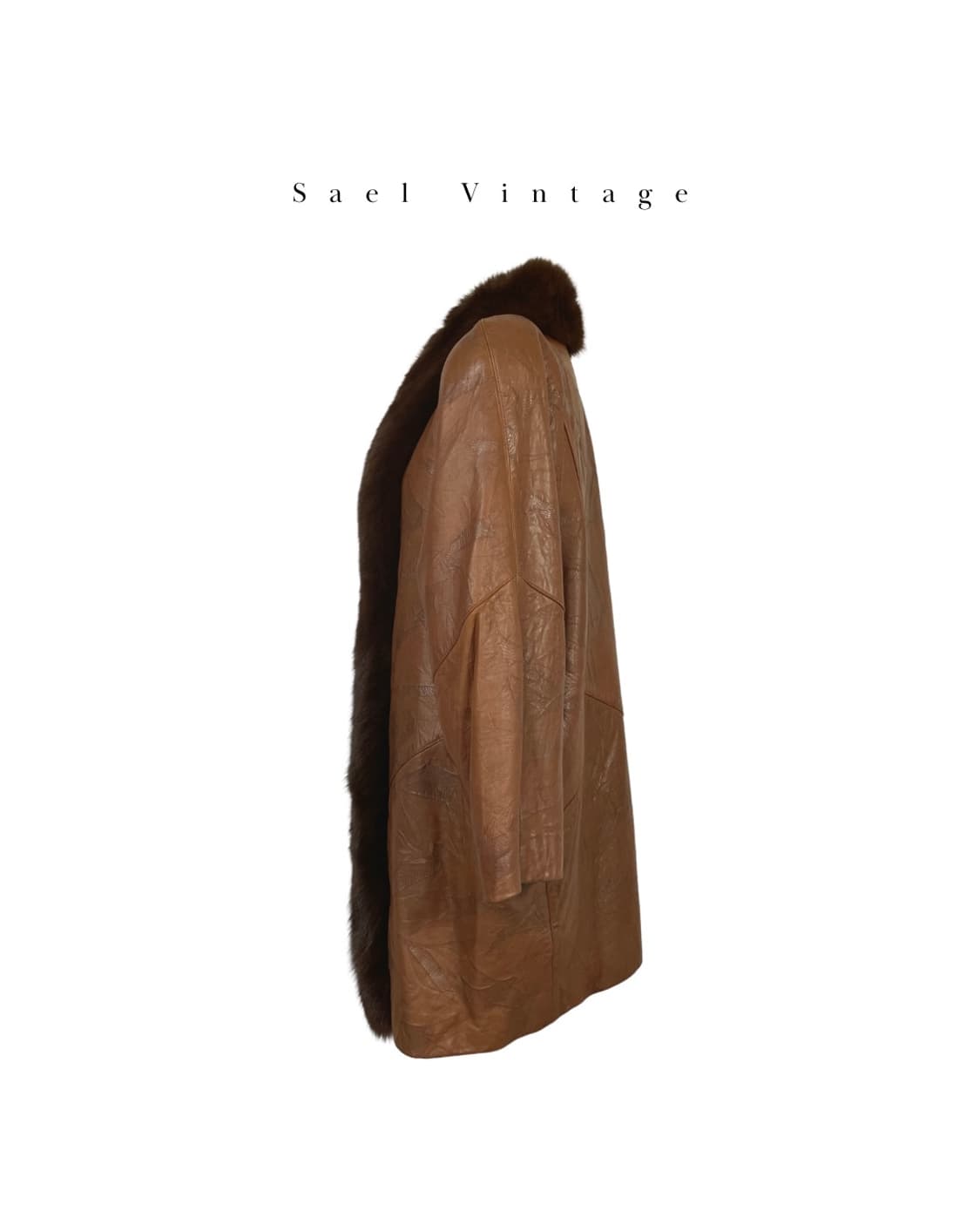 미드센추리 리얼 폭스 퍼 램스킨 코트 상품이미지3