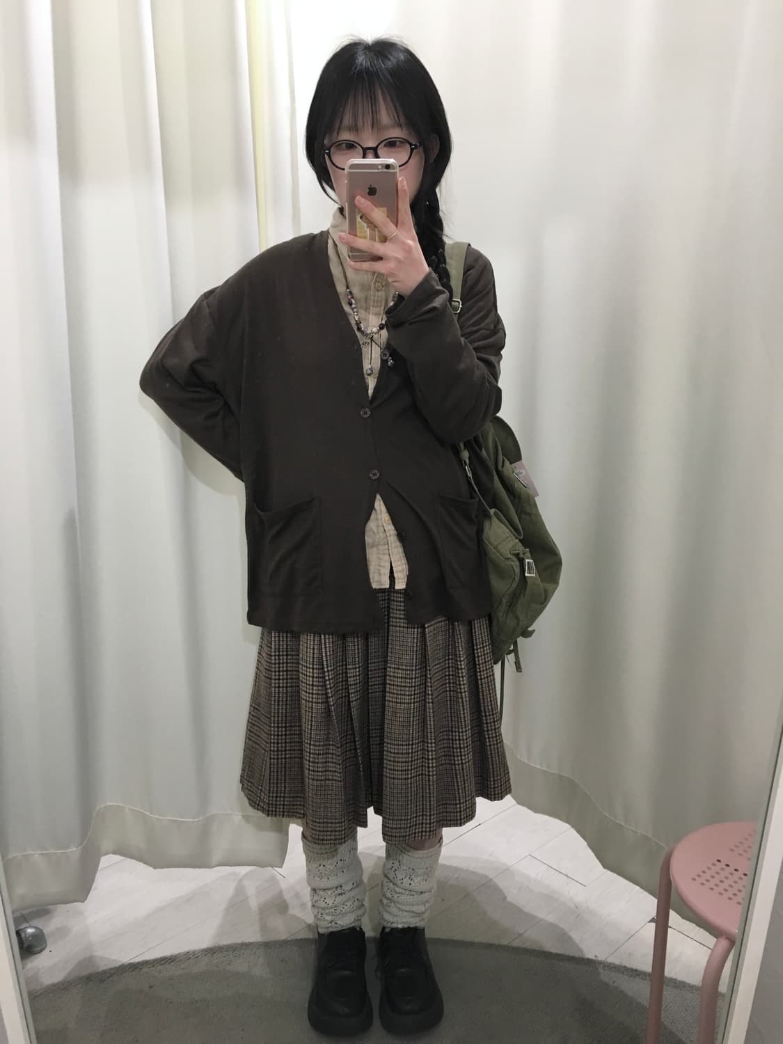 NEW YORKER check skirt 상품이미지2