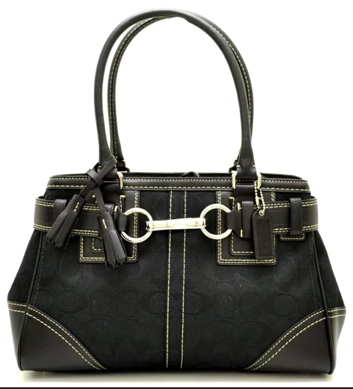 코치 블랙 시그니처 토트백 / 코치 가방 / 코치 빈티지백 / 코치숄더백 상품이미지1