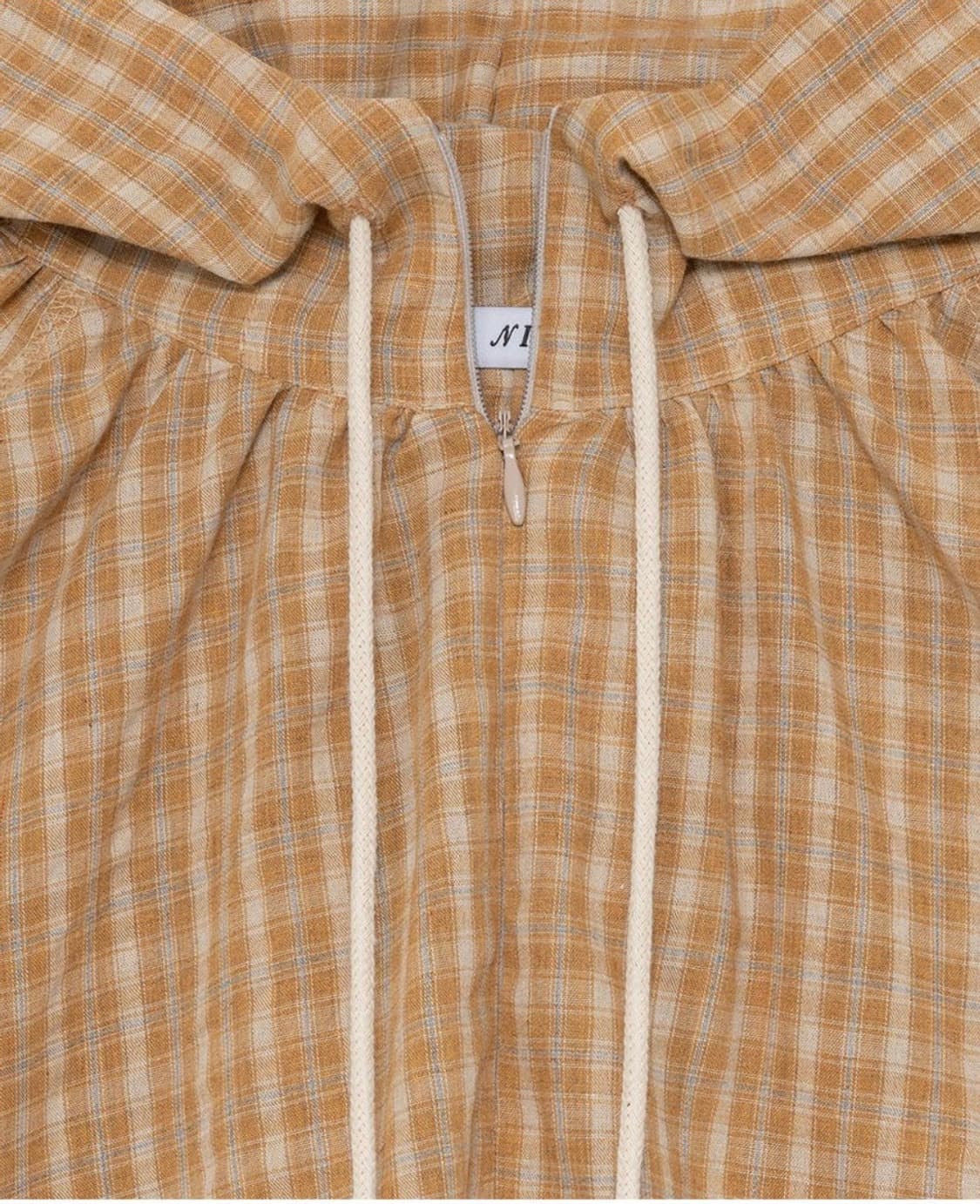 CHECK HOODED BLOUSE_BEIGE 상품이미지6