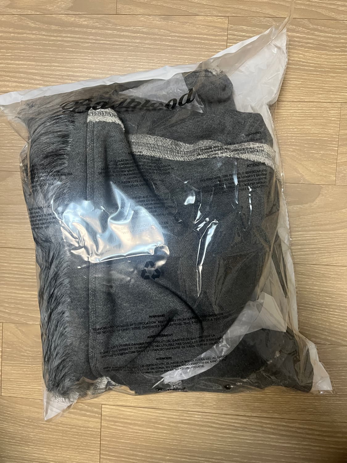 🐹 배드블러드 워시드 그레이 퍼 후드 & 팬츠 🐹 상품이미지9