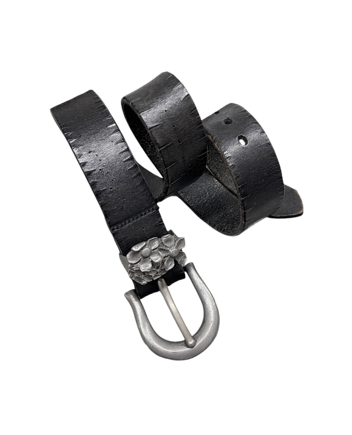 1990’s 빈티지 플라워 레더 벨트 상품이미지1