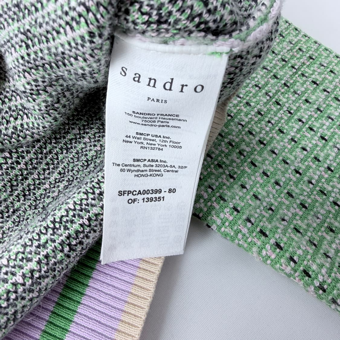 산드로 코튼블랜드 트위드 가디건 상품이미지5