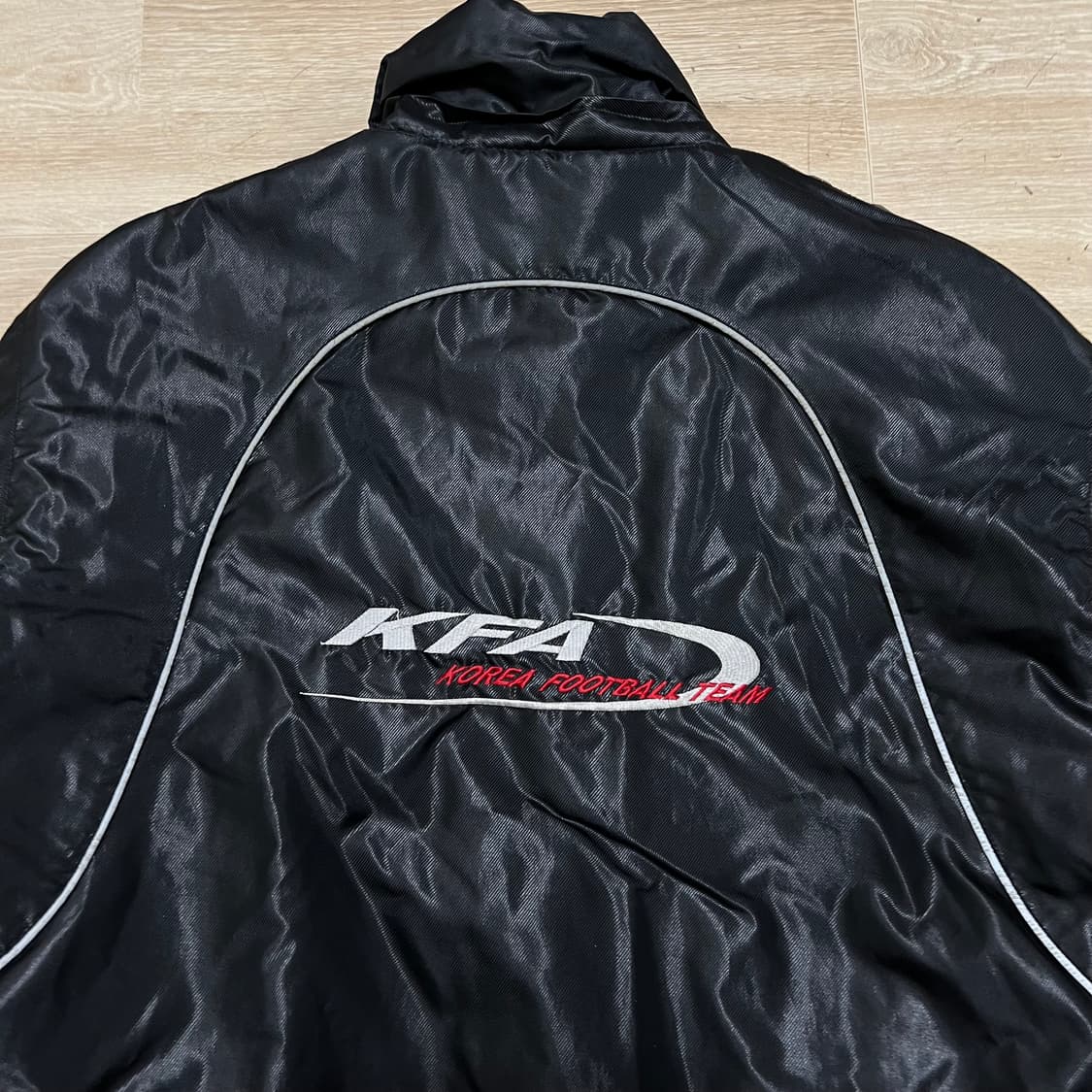 KFA 대한민국 축구 협회 롱패딩 돕바 점퍼 [유광 블랙] M/95 상품이미지6
