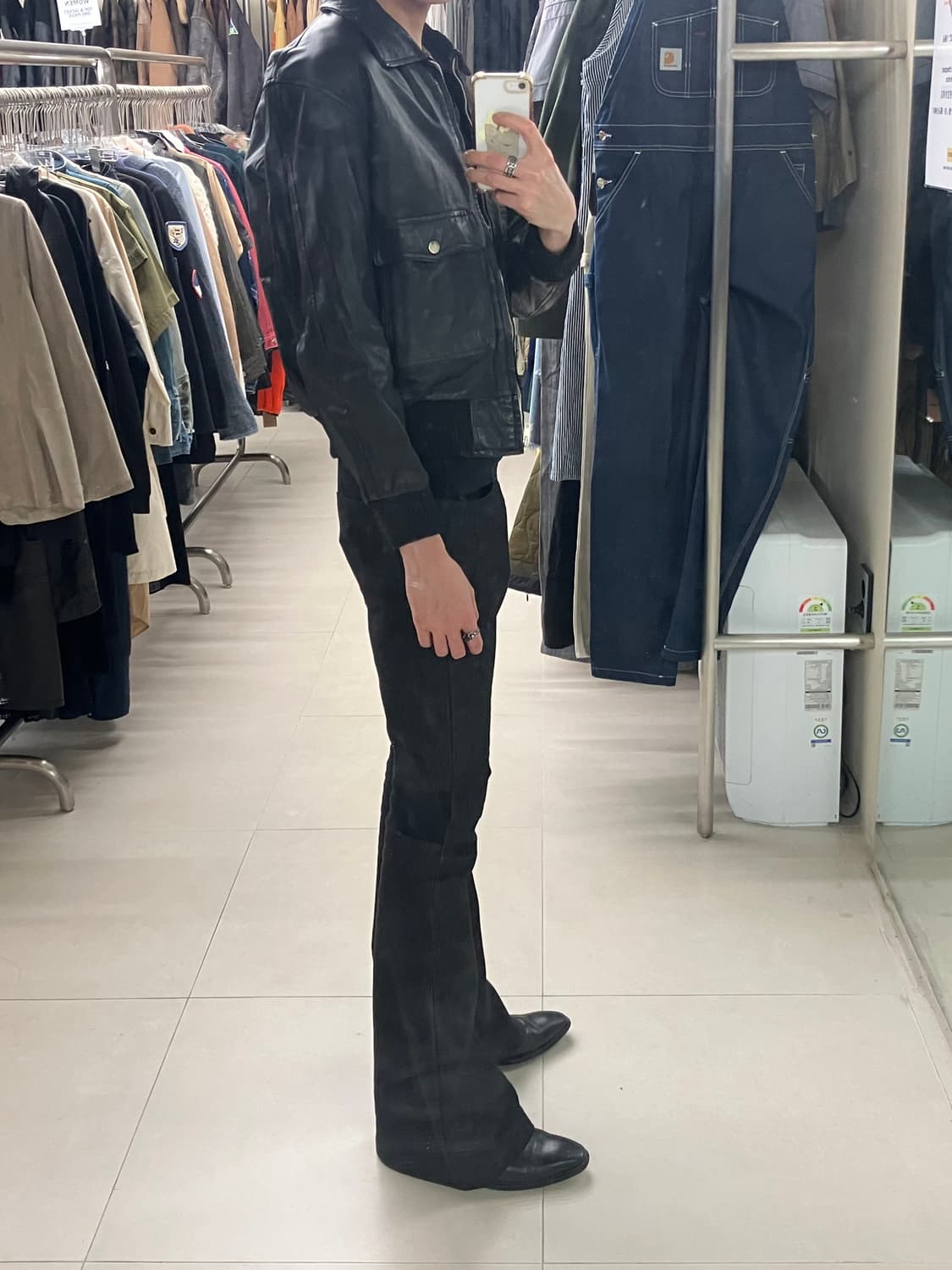 VTG 빈티지 레더 봄버자켓  상품이미지6