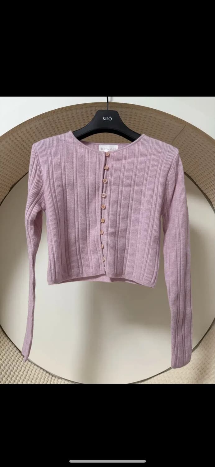 BPLAN 루미나 골지 크롭 가디건 상품이미지1