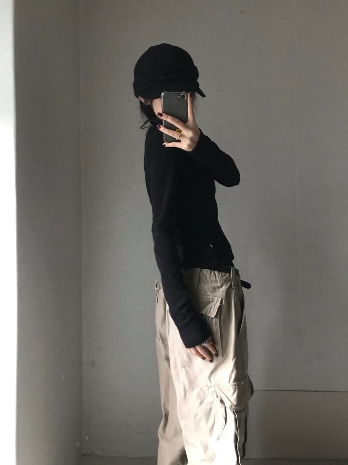 미스치프 블랙 딱붙핏 니트 상품이미지5