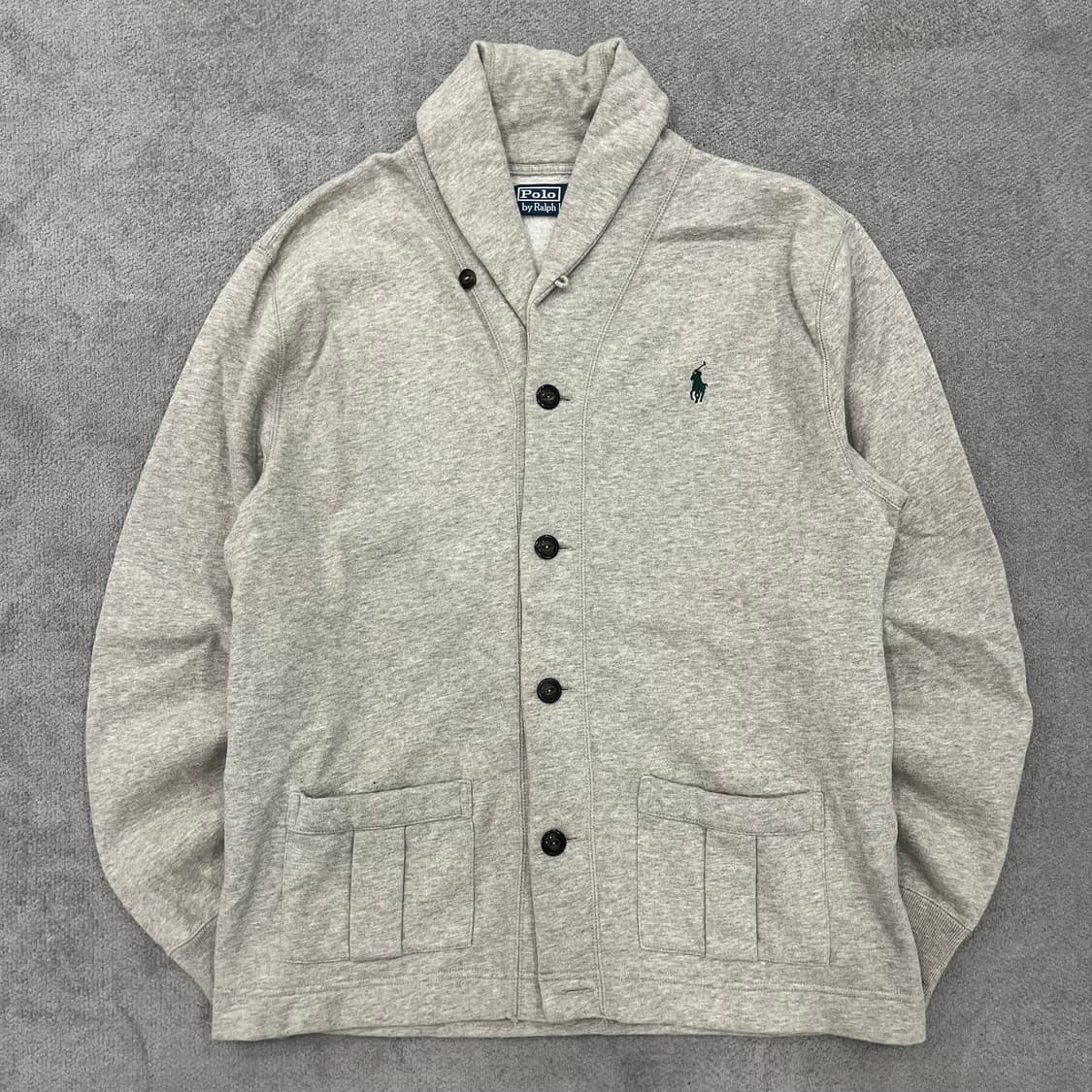 L 폴로 랄프로렌 코튼 숄카라 가디건 상품이미지1